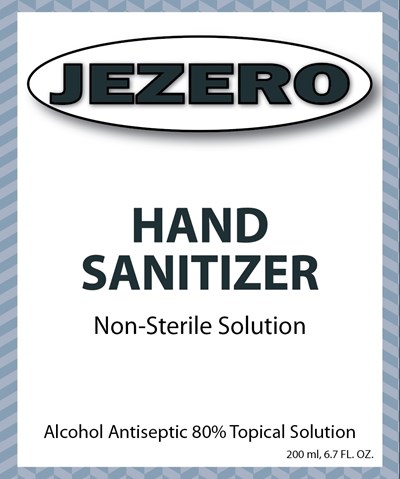 Jezero 200 ml Front.jpg 200 ml NDC: 75280-802-01 - Jezero 200 ml Front